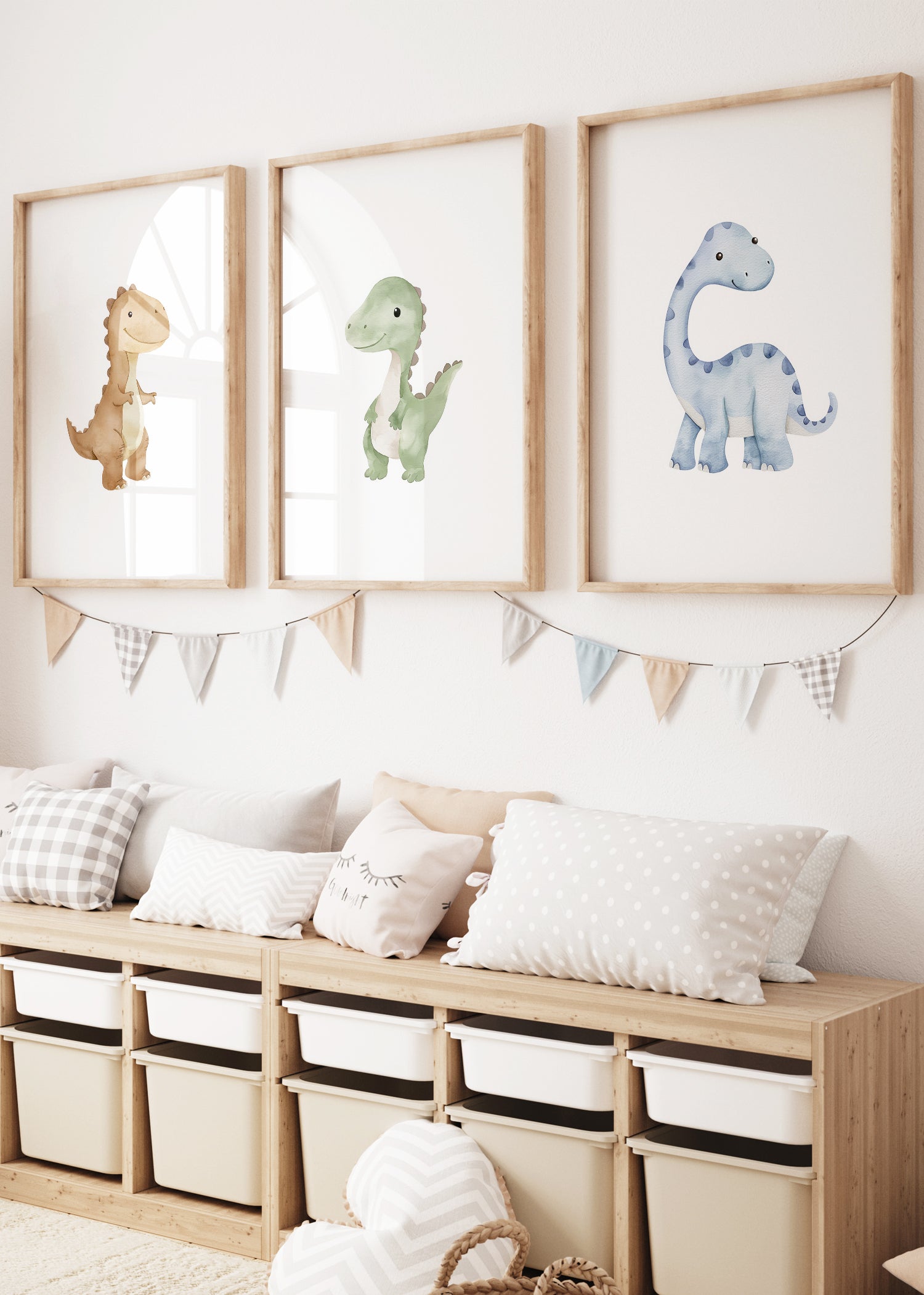 all-groups 3 søde dinosaur plakater