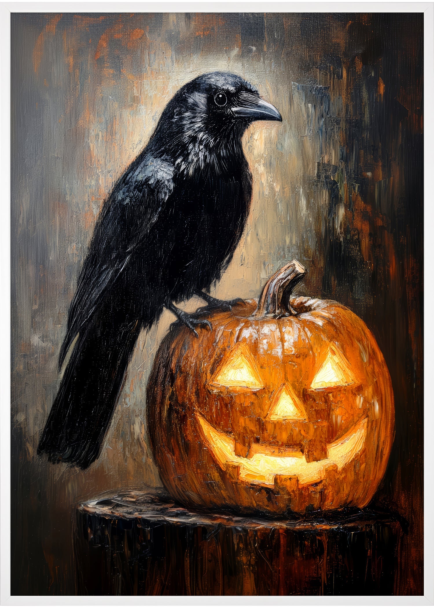 Halloween plakat med krage