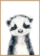 Kær grævling plakat til væggen