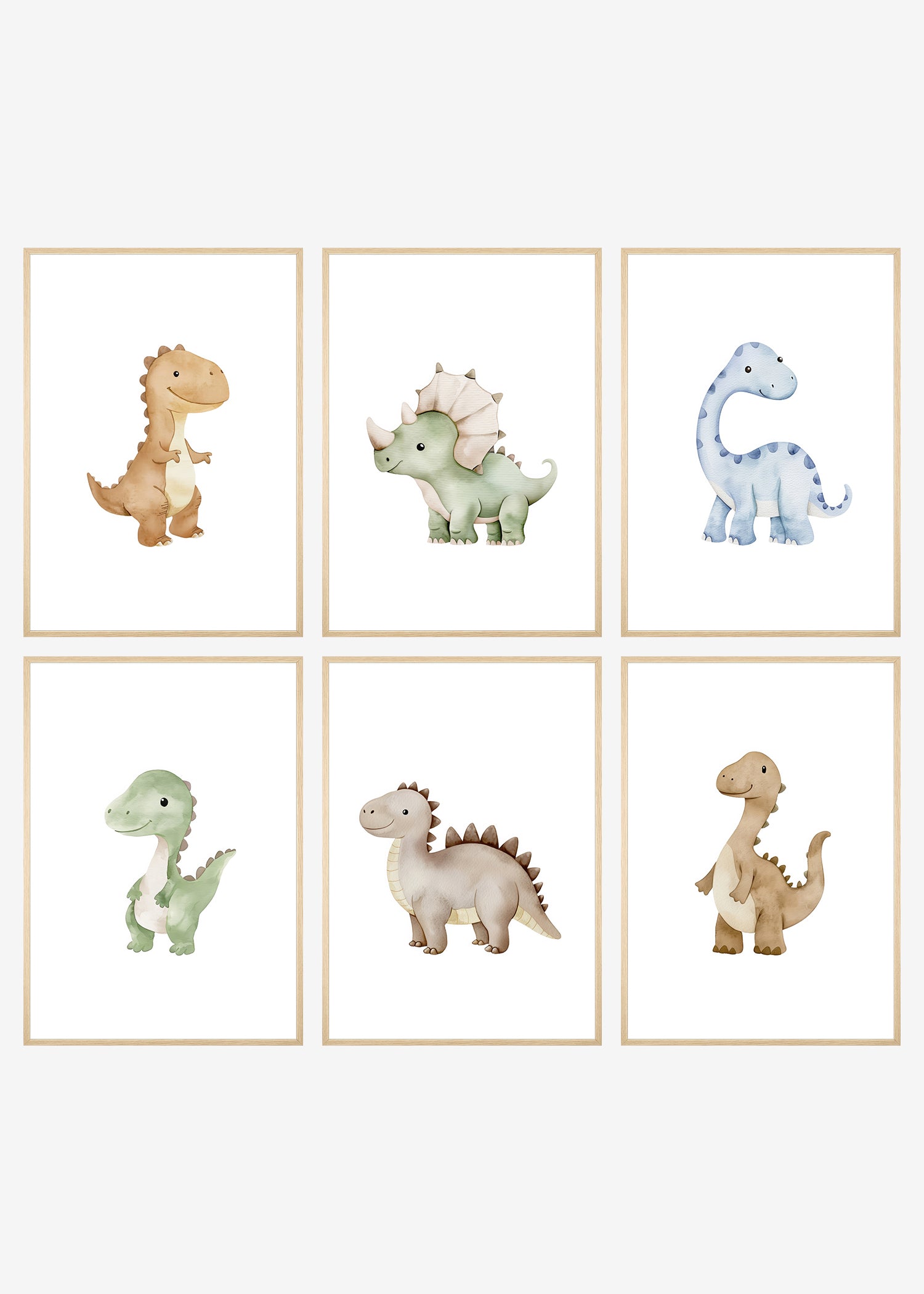 dinosaur plakater lyse rammer