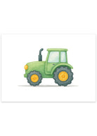 grøn traktor kunstværk