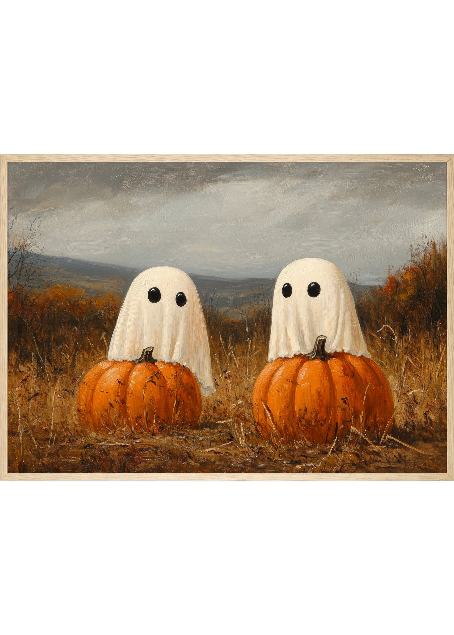 halloween plakat med spøgelser