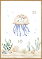 jellyfish plakat med ramme