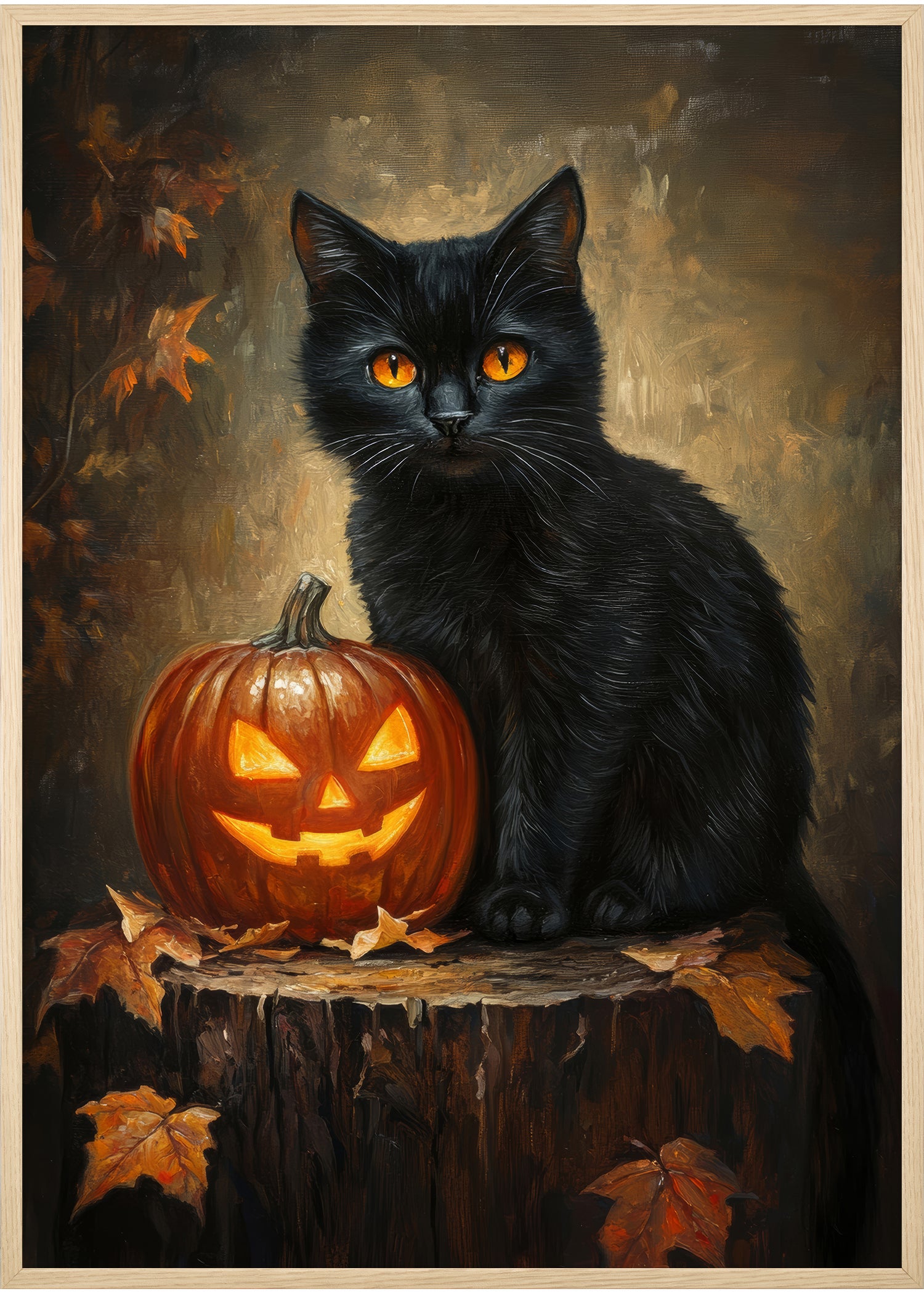kat plakat til halloween