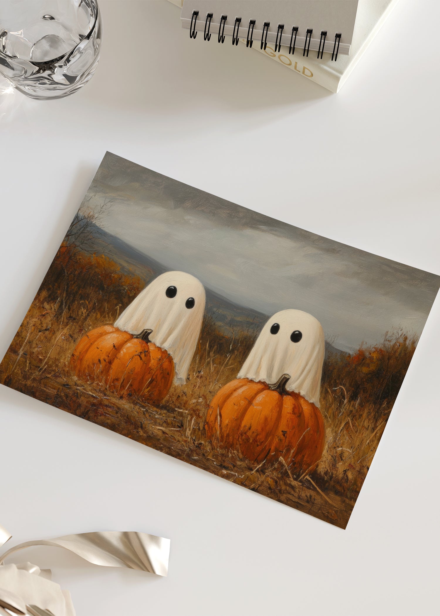 all-groups plakat med græskar og spøgelser