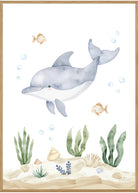 plakat med delfin