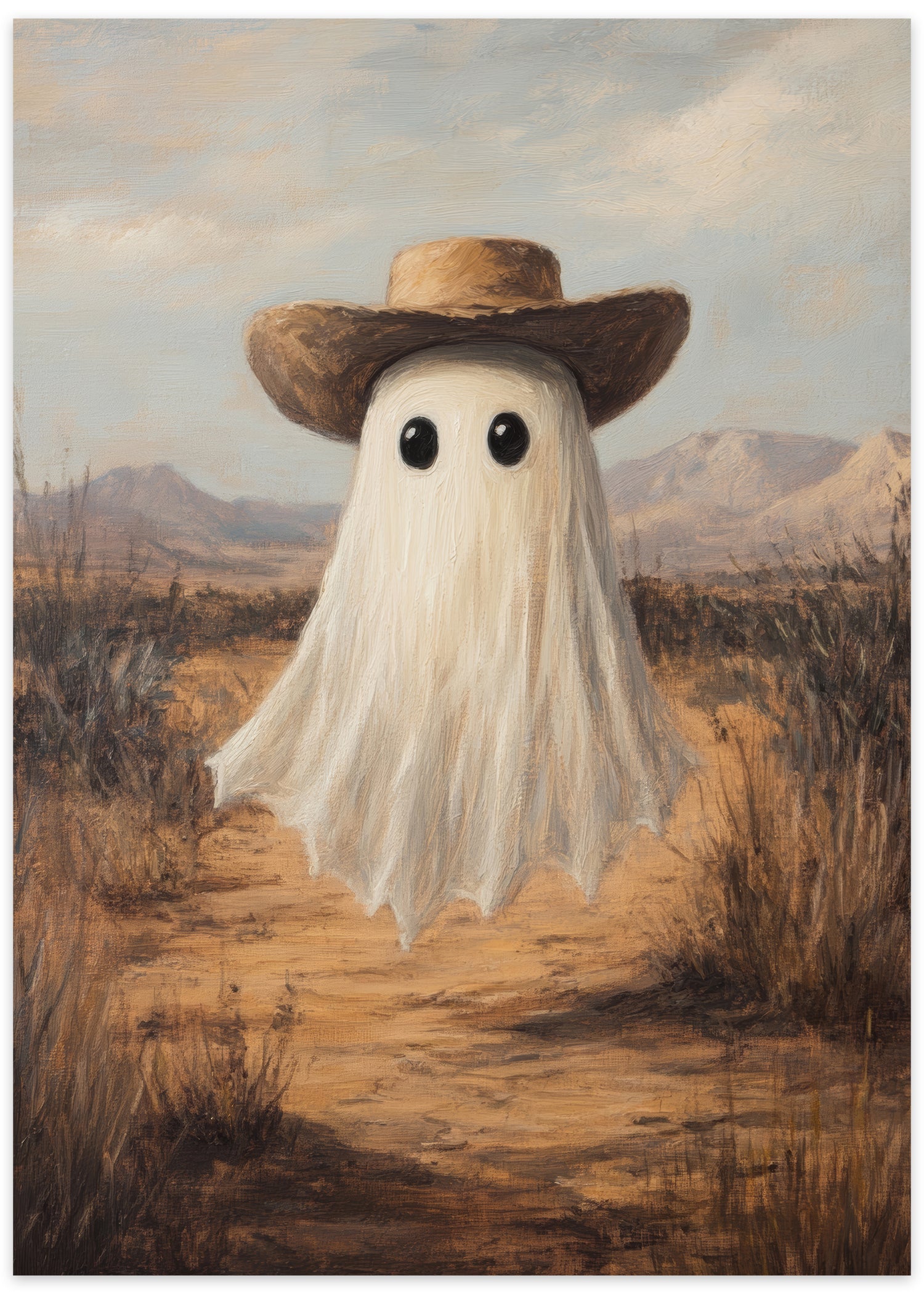 plakat med spøgelse