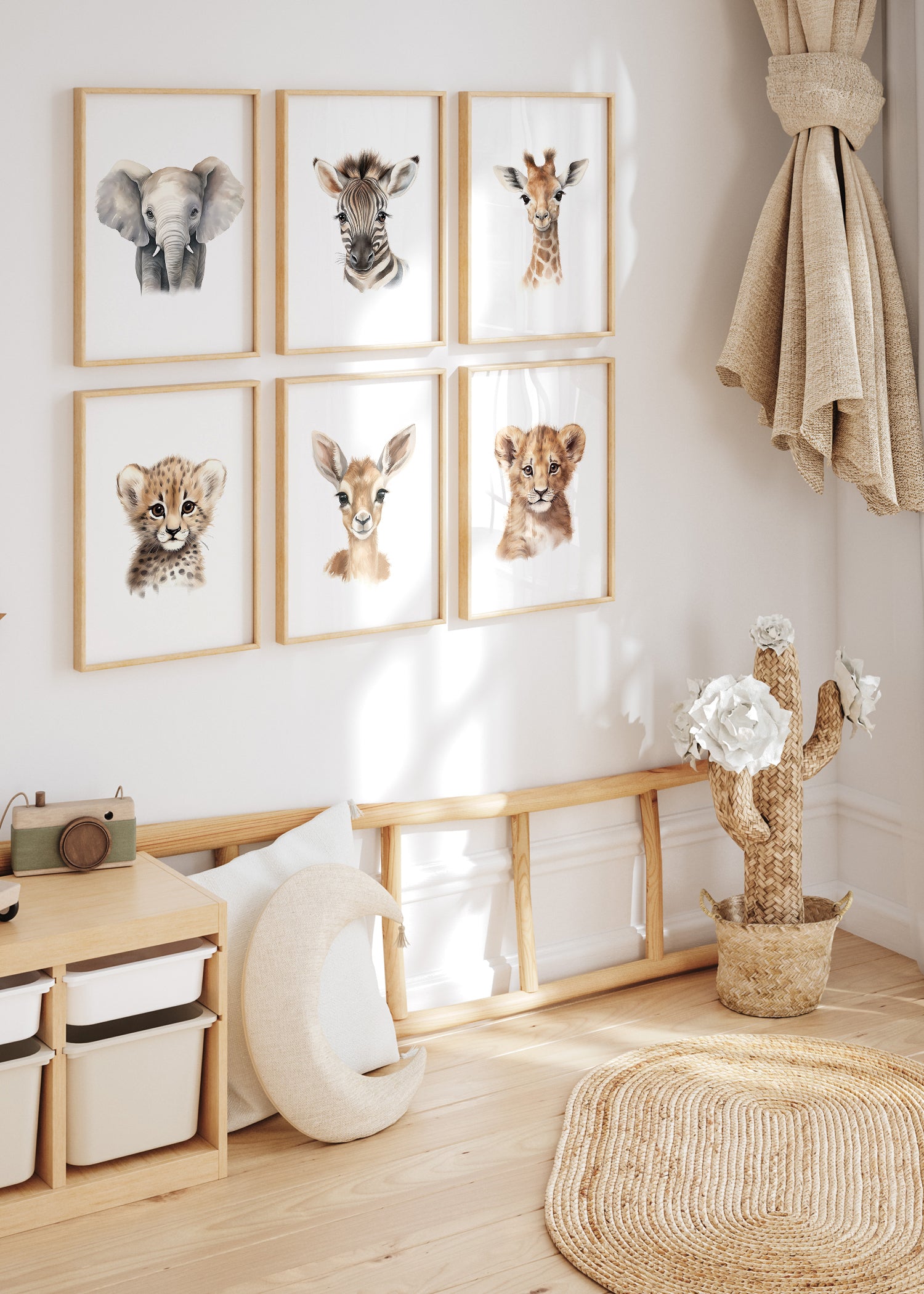 all-groups plakater med safaridyr