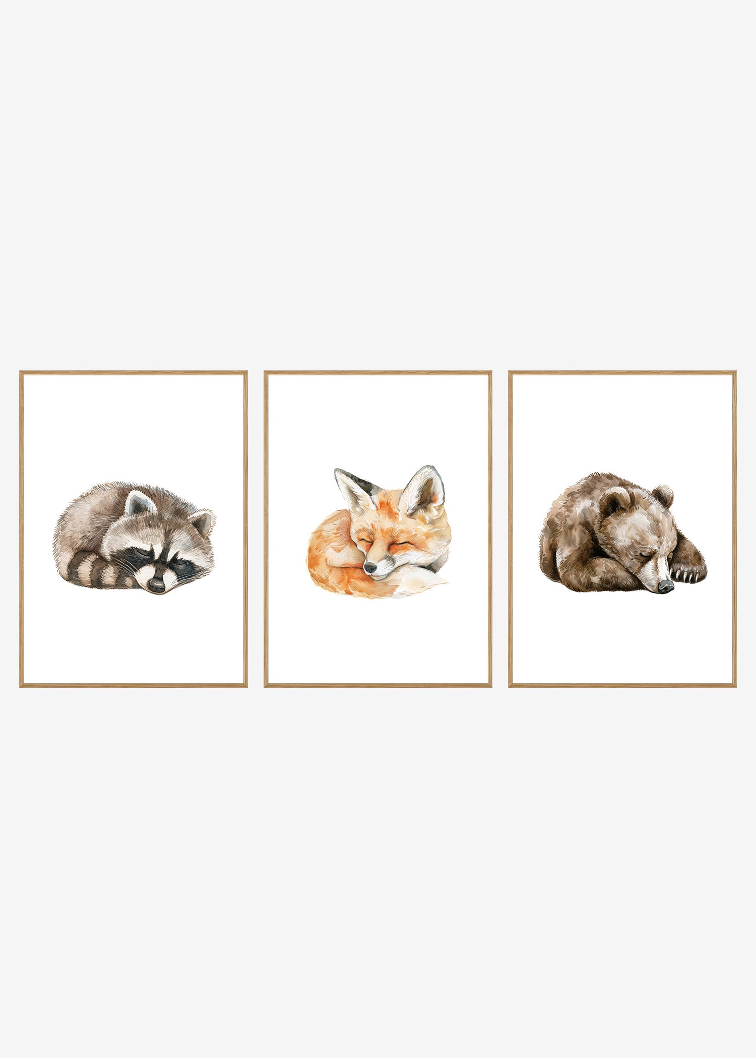 plakater med skovdyr