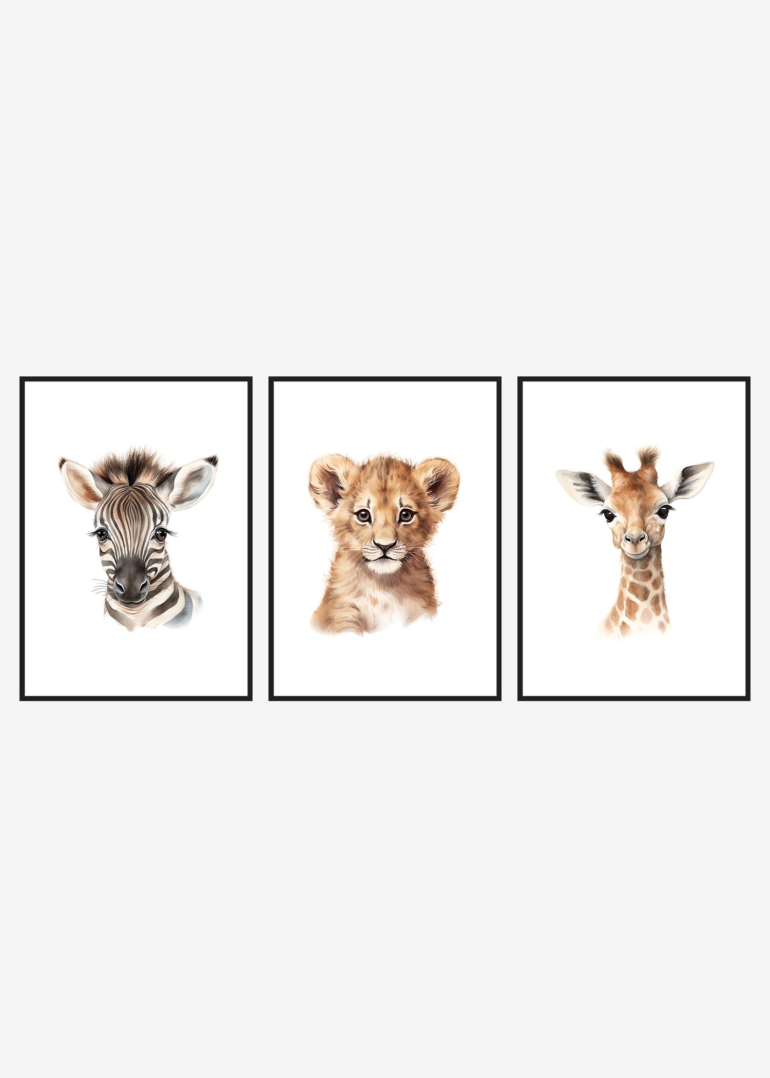 søde safaridyr plakater