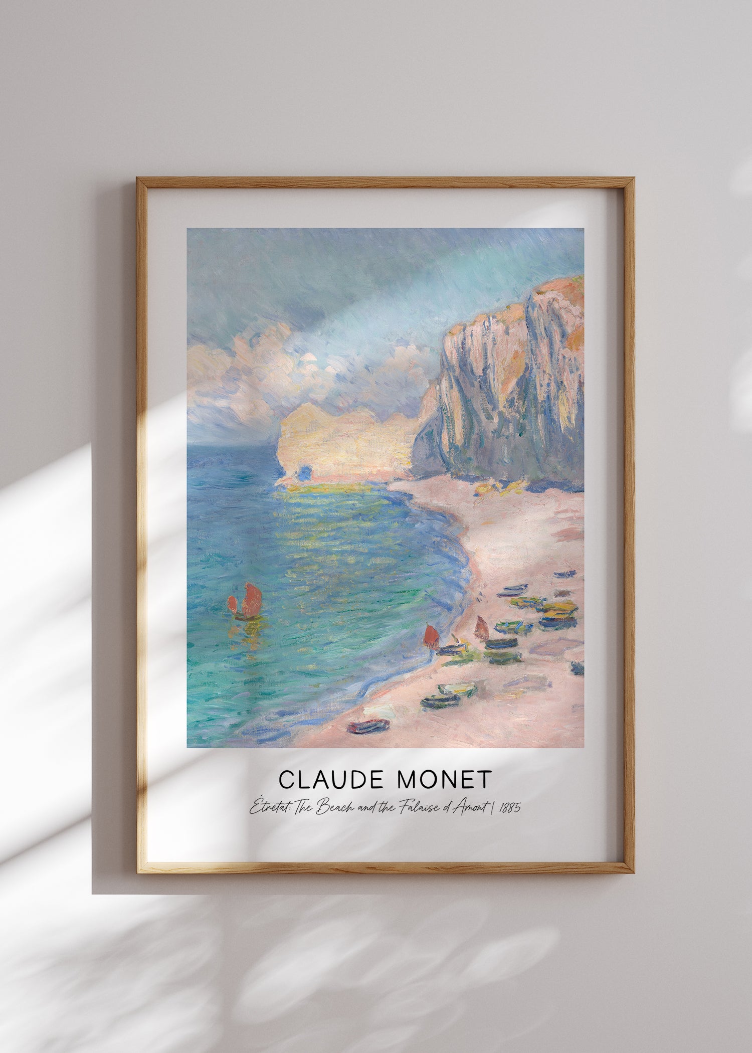 all-groups Claude Monet - Étretat The Beach and the Falaise d’Amont plakat