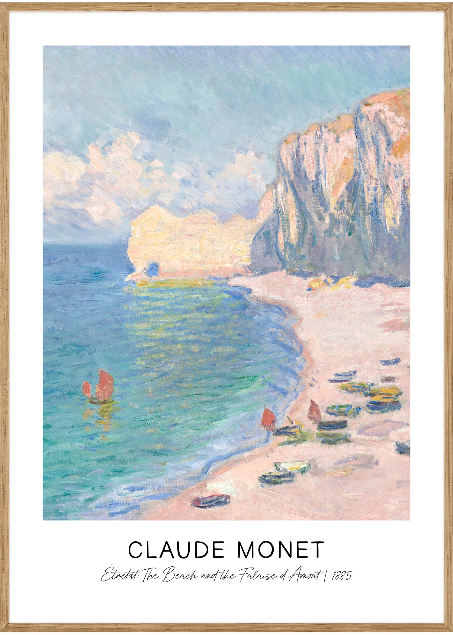 Claude Monet på stranden