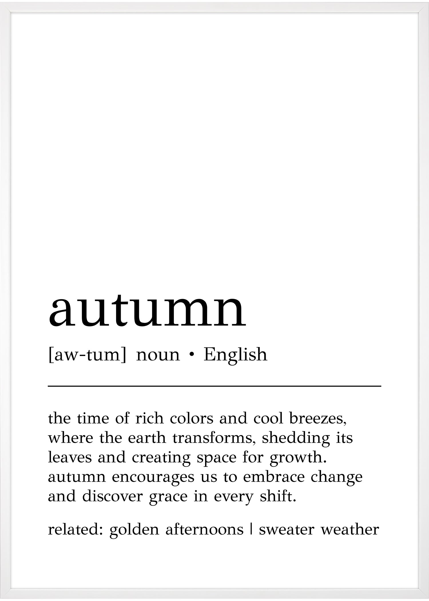  autumn definition print