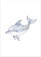 babyplakat med delfin