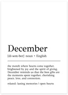 december definition plakat