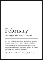 februar definition