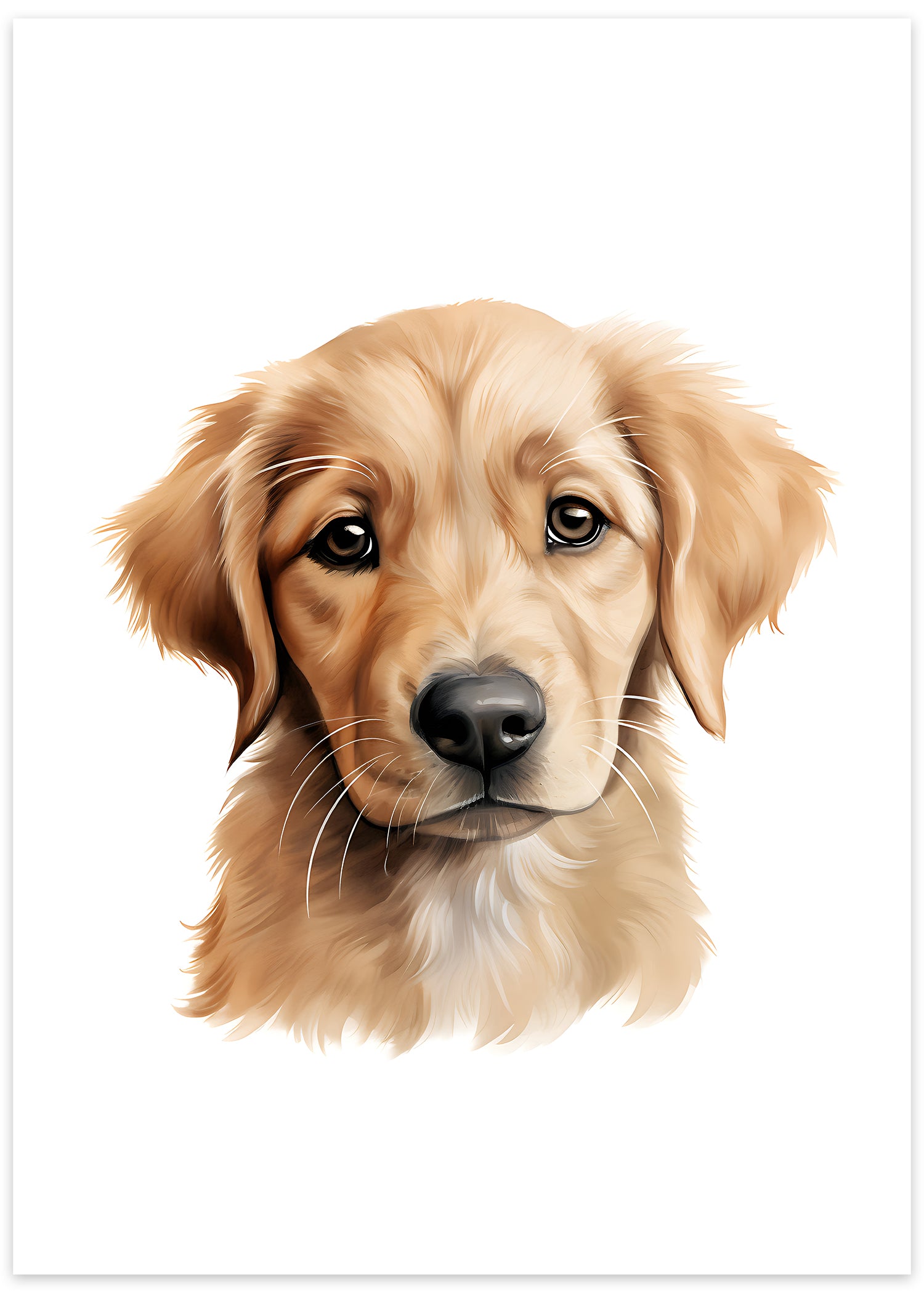 golden retriever plakat