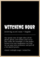 halloween witching hour plakat