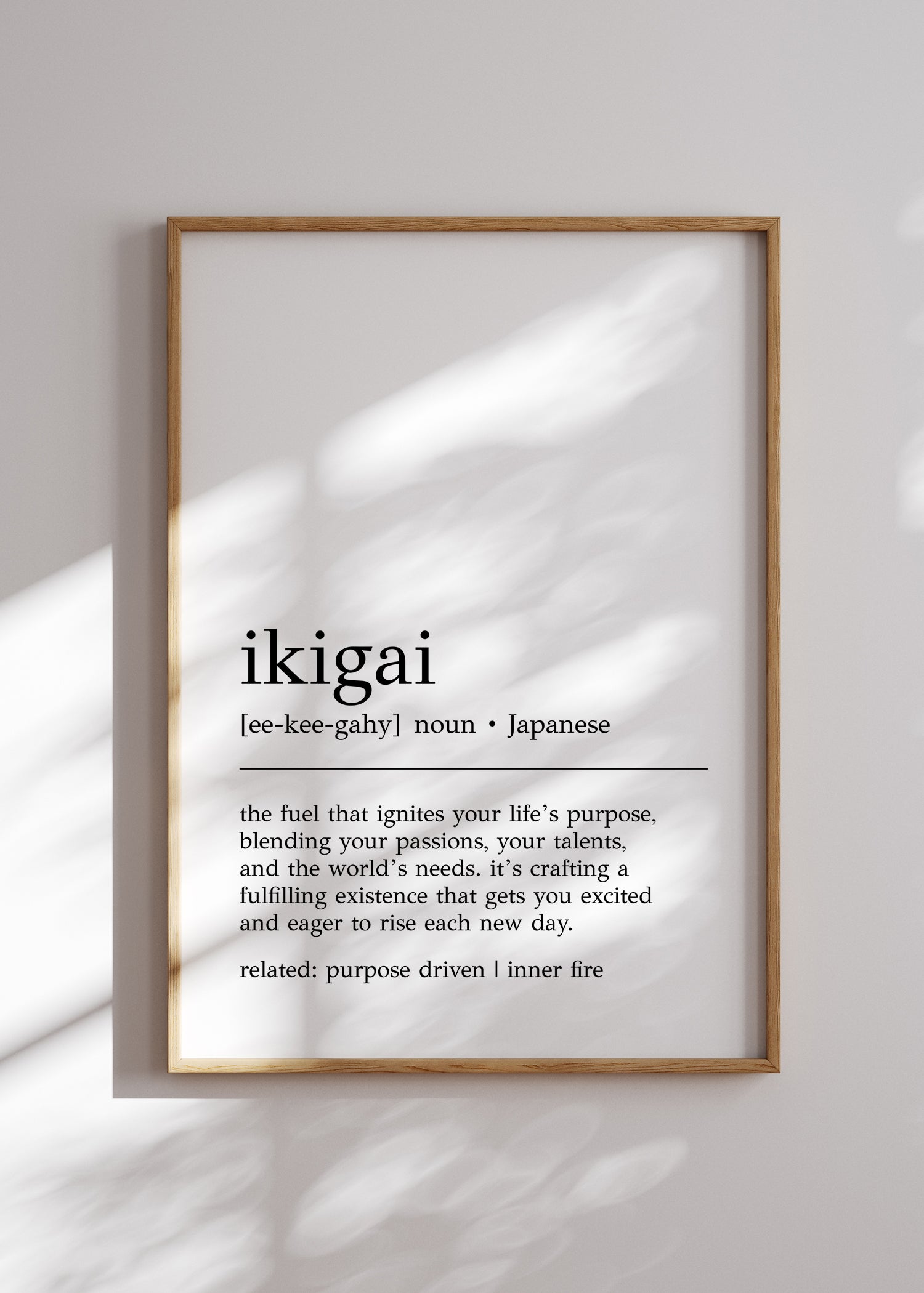 all-groups ikigai definition plakat