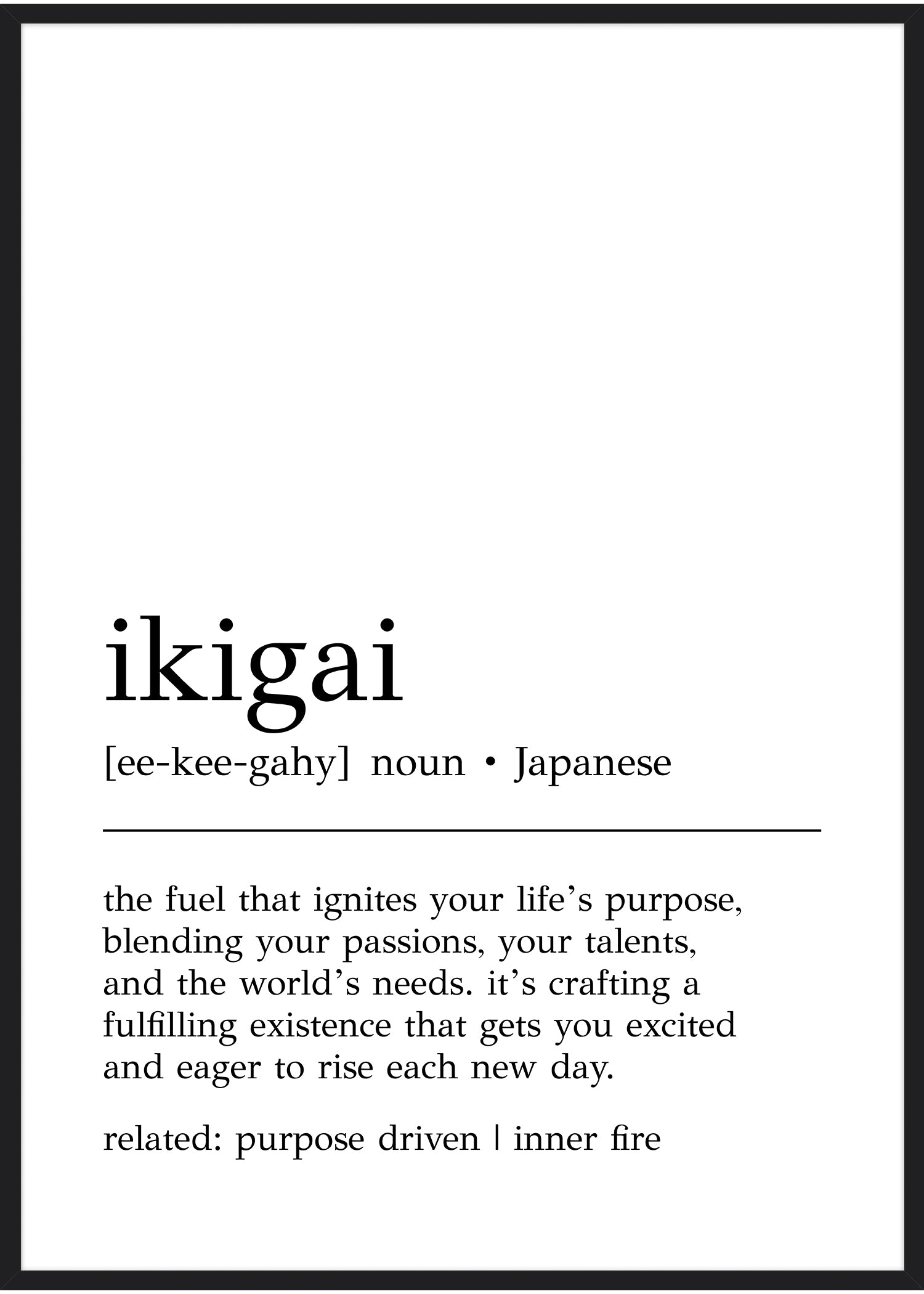 ikigai plakat