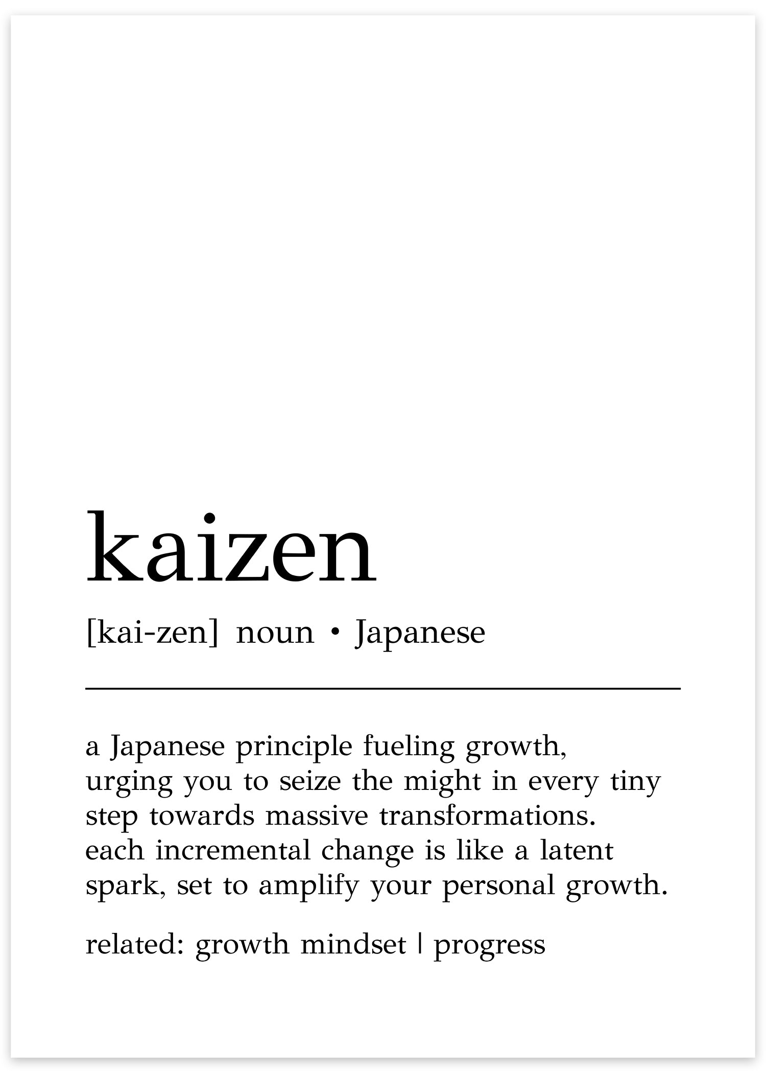 kaizen plakat