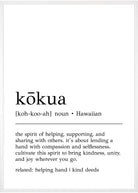 kokua definition plakat