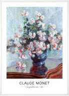 kunst plakat med blomster