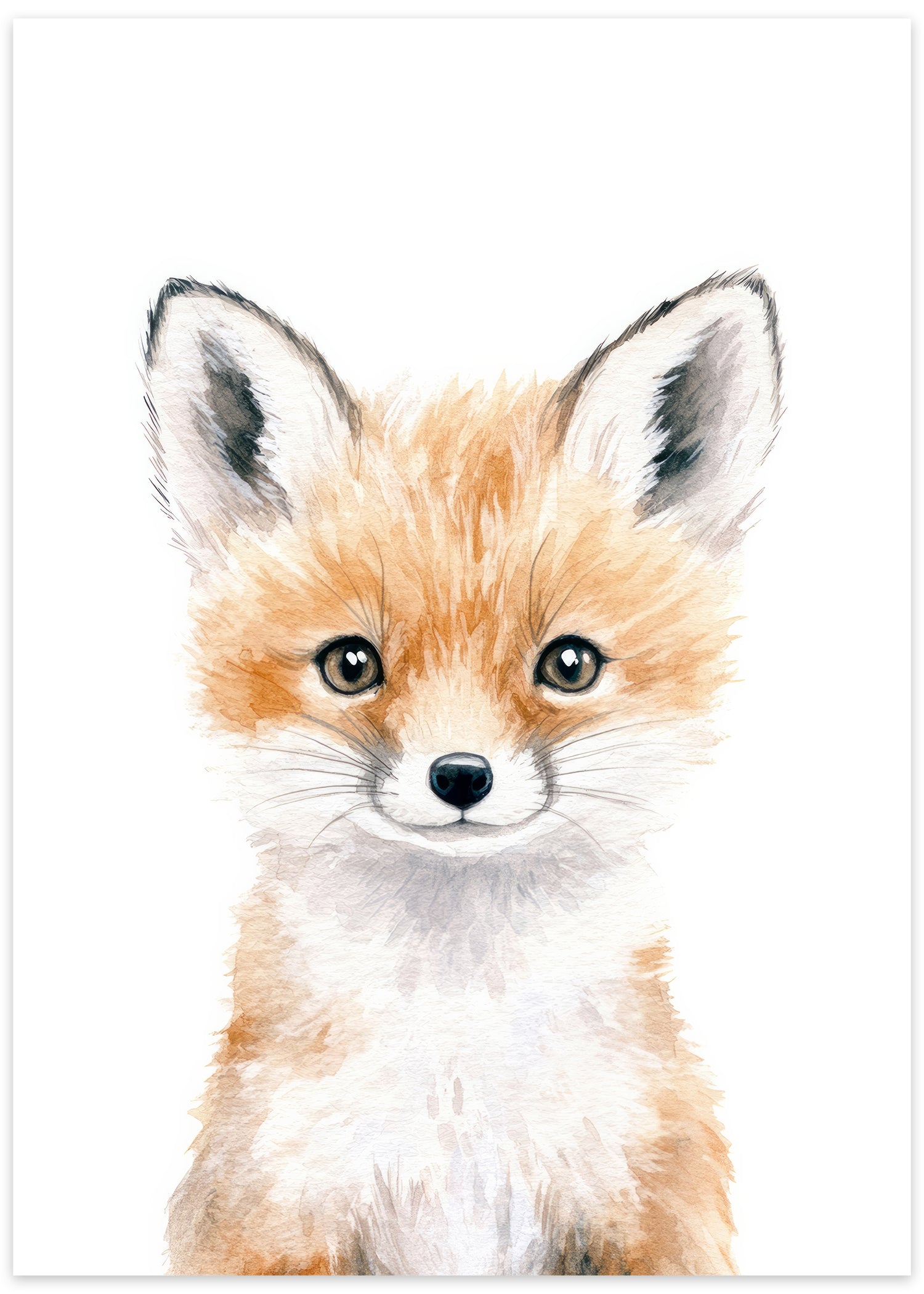 plakat med skovdyr til baby