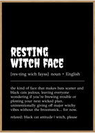 resting witch face halloween