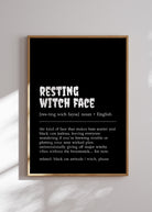 all-groups "resting witch face plakat