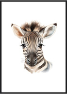 sød zebra plakat