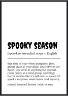 spooky season definition plakat