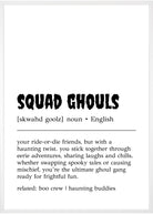 squad ghouls poster