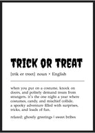  trick or treat dekor