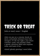 trick or treat poster